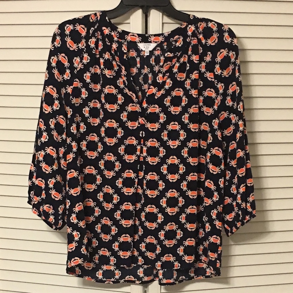 Crown and Ivy Basic Peasant Blouse